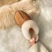 AMANNORR Furry Slippers For Women, Wear, Autumn And Winter Thick-Soled Snow Boots, Closed-Toe, Outdoor Half-Cup Cotton_vogvips.com