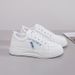 White Spring 2025 New Korean Version Versatile College Style Casual Shoes, Thick Soled Sports Board Shoes For Women,_vogvips.com