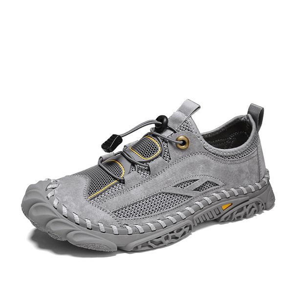 Men's Breathable And Odor Proof Sports Sandals, Summer Trendy Shoes, Men's Mesh Fabric Sewn Shoes_vogvips.com