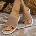 Women's Plus Size Wedge Sandals Breathable Mesh Thick Soled Casual Beach Sandals Suitable_vogvips.com