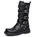High-Top Long Boots, Big-Toe Long Tube Boots, Men's Shoes, High-Tube Rider Leather Boots_vogvips.com