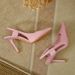 Pink Pointed Toe Women's High Heels Sandals With Mueller Temperament Single Shoes, New High Heel, Elegant Toe Fashion Exquisite Versatile_vogvips.com