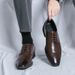 Large Size Fashion Photography Leather Business Casual Office Formal British Style Men's Wedding Shoes_vogvips.com