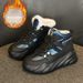 High-top Snow For Women 2024 Winter Sheepskin Boots Warm Northeast Large Cotton Shoes Wedge Heel Cold-proof_vogvips.com