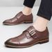 Men's Pointed Formal Leather Shoes Men's Large Size First Layer Non-slip Men's Leather Shoes_vogvips.com