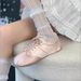 Sheepskin Veion~Lace-up Soft Leather Sports Casual Shoes For Women Silver Sweet Girl Round-toe Satin Bow Ballet_vogvips.com
