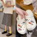 Hole Shoes For Outdoor Fashion Women's Lightweight Sandals Comfortable Thick Soled Students' Outdoor Sandals_vogvips.com