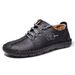 TerraStride Spring New Men's Casual Fashion Lace-up Large Size Loafers Business Handmade Leather Shoes For Men_vogvips.com