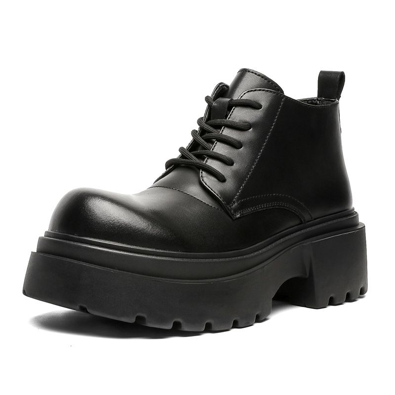Zhongbang Thick-soled Heightening Martin Boots Retro Tooling Locomotive Style Men's Boots_vogvips.com