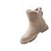 Women's High-Top Winter Snow Boots With Side Zipper & Faux Fur Lining, Warm Slip-Resistant Casual Boots For Cold Weather Short Boots_vogvips.com