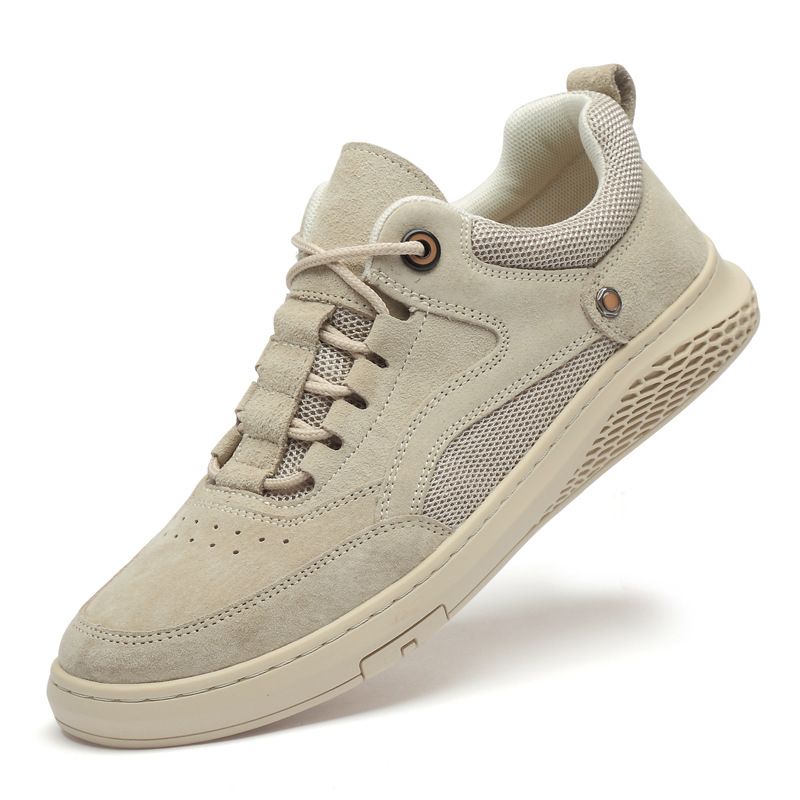 Men's Shoes Pig Eight Leather Four Shoes Men's Wind Board Shoes Casual Soft-soled Driving Shoes_vogvips.com