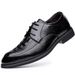 2025 Autumn Cowhide Korean Style Small Size 36 Men's Pointed Breathable Business Formal Leather Shoes_vogvips.com