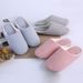 Japanese Silent Cloth Bottom Slippers Large Size For Men And Women Soft And Non-slip Confinement Home Thermal Cotton Shoes Thermal Cotton Slippers_vogvips.com