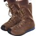 Women Boxing Boots 2025 Winter New Genuine Leather Round Toe Color Block Stretch Slim Short Height Increasing Slimming Boxing Women's Boots_vogvips.com