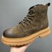 Short Boots Premium Thick-soled Wear-resistant Tooling Boots Men's Retro Martin Boots_vogvips.com