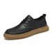 Men's Casual Board Shoes High Cowhide Surface Beef Tendon Sole White Shoes Sports Men's Shoes_vogvips.com