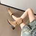 Lambskin Version ~ 8cm Hidden Wedge Heel Merard Martin Ankle Boots Women's Retro Chunky Heel Riding Boots Slip On Western Cowboy Boots_vogvips.com