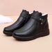 New Cowhide Cotton Shoes Real Wool Soft Bottom Non-Slip Midd-Aged And Elderly Mom Leather Boots Factory Direct_vogvips.com