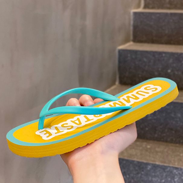 Vacation Casual Thick Bottom Beach Shoes, Fashion Trend, Personalized Flip Flops, Fairy Fan_vogvips.com