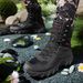 Large Breathable Tactical Boots For Outdoor Hiking, Wear-resistant Training, Combat Boots, High Top Desert Boots For Men_vogvips.com