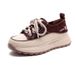Jiezhou 2025 Autumn/Winter New Platform Heel Lightweight Caual Lace-Up Fahion Single Nubuck Leather Retro Women'_vogvips.com