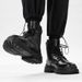 Spring Classic Round Toe Martin Men's British Style High-top Motorcycle Zipper Work Thick-soled Ankle Boots_vogvips.com
