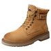 European Warm Series Gongyang Martin 2025 New Shoes Genuine Leather Thick-Soled Work British Style Motorcycle High-End Men's Yellow Boots_vogvips.com
