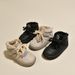 Girls' Winter High-Top Sneakers - Fleece Lined, Non-Slip Sole, Fashionable & Comfortable (Pink/Black/White)_vogvips.com
