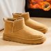 Northeast Snow Boots Men's Winter Fleece-Lined Warm Cotton Shoes Men's Fur Integrated Cold-Proof Bread Shoes Non-Slip Wa_vogvips.com