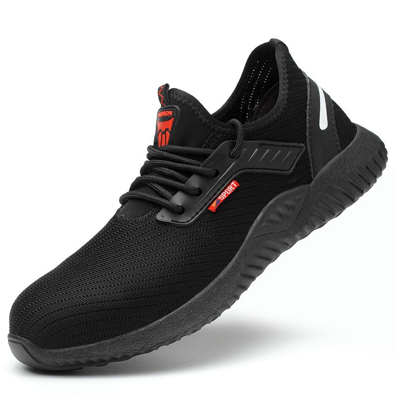 Male Steel Toe Anti-Piercing Labor Protection Shoes Lightweight Wear-Resistant Deodorant Four Seasons Site Safety Boots_vogvips.com