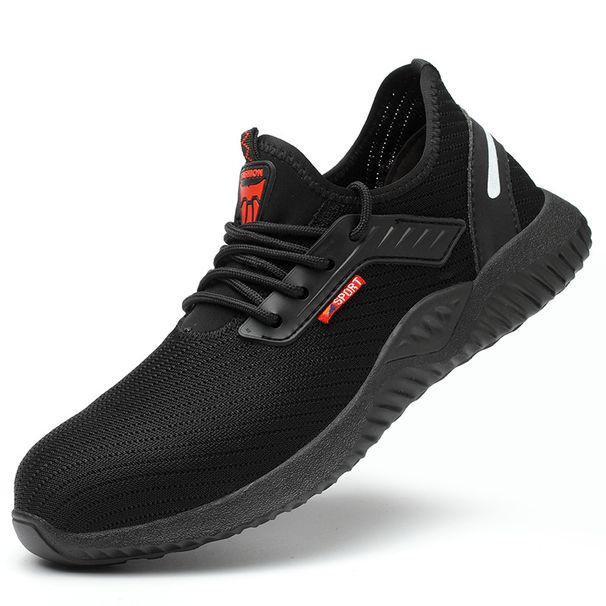 Male Steel Toe Anti-Piercing Labor Protection Shoes Lightweight Wear-Resistant Deodorant Four Seasons Site Safety Boots_vogvips.com