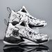 Men's actual basketball shoes Boys high top sports shoes casual running shoes_vogvips.com