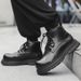 Martin Boots Men's Business Commuter Dress High-top Leather Shoes Retro Tooling Thick Sole High-end Design Boots_vogvips.com