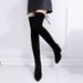 Over-the-Knee Chunky Heel Long 2017 Autumn Winter New High Tube Slimming Side Zipper Elastic Boots_vogvips.com