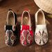New Spring 2026 Flat Low-top Breathable Embroidered Ethnic Style Round Toe Casual Women's Shoes Wholesale_vogvips.com