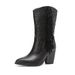 Autumn/winter Women's Chunky Heel Ankle Boots, Riding Boots, Luxury Chic, Niche Design_vogvips.com