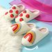 Mushroom Smiley Face For Women Winter Indoor Home Soft Sole Non-Slip Couple Pattern Fruit Heart Cotton Slippers_vogvips.com