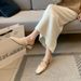 Women's Summer Slip-On Sandals Open Back Chunky Heel Mules plus Size Shoes Size 41_vogvips.com