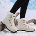 Winter Women's Shoes, Snow Boots With Plush Insulation, Cotton Boots, Thick Boots_vogvips.com