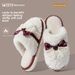 Cotton Slippers Women's Autumn And Winter 2025 New Indoor Home Non-slip Soft Bottom Plush Warm Confinement Cotton Drag Winter_vogvips.com