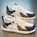 Men’s Lightweight Spring Summer Sneakers With Leather Upper Mesh Lining Flat Sole Round Toe Laced Sports Casual Footwear For Wide Feet_vogvips.com