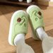Autumn Winter Cotton Slippers For Women Couples Indoor Home Non-Slip Thick Sole Warm Maternity Stepping On Feces Feeling_vogvips.com