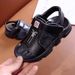 Genuine Leather Boys Korean Style Non Slip Soft Sole 1-6 Years Old Sandals_vogvips.com