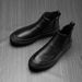 European Warm Series Winter Martin For Men Genuine Mid-Top British Style Leather Thick-Soled Fleece-Lined Short Boots Trendy Casual High-Top_vogvips.com