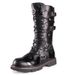 European Warm Series High Tube Punk Stage Leather Men Korean Style Round Toe Trendy British Outdoor Fashion Casual Denim Martin Boots_vogvips.com