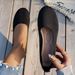 New Cross-border Breathable Fly-knit Slip-on Flat Women, Foreign Trade Knitted Round-toe Large-size Lazy Shoes For All_vogvips.com