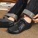 Hot Sale Men Womens Shoes Leather Wide Barefoot Shoes Soft Sole Male Casual Shoes Fashion Wear Wear Resistant Women Men Sneakers_vogvips.com