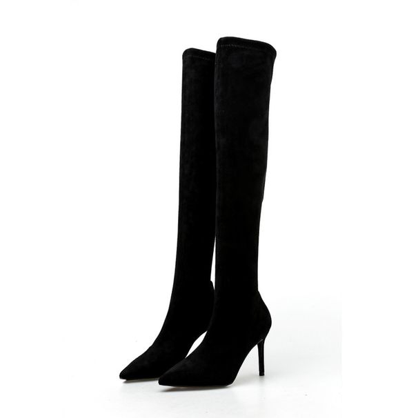 Over-the-Knee For Women 2025 New Autumn Winter Thin Pointed Toe Long Sexy Slimming High Heel Stretch Boots_vogvips.com
