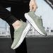 Green Knit Men's Summer Sneakers Lightweight Outdoor Running Shoes For Man Lace-up Casual Sports Shoes Man Zapatillas De Hombre_vogvips.com