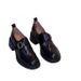 Soft Version~Vintage Buckle Loafers For Women, Simple Commuter Chunky Heel Slip-on Sh, British Style Small Leather_vogvips.com